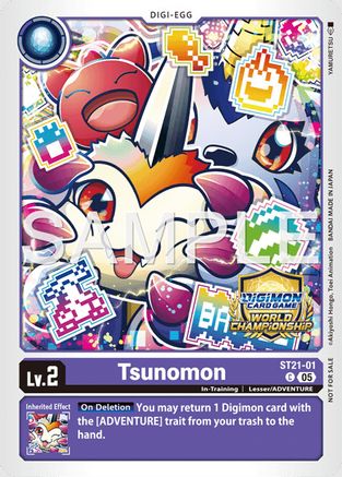 Tsunomon (World Championship 26-27 Store Championships Season 2 Top 16) (ST21-01) - [Starter Deck 21: Hero of Hope] Foil