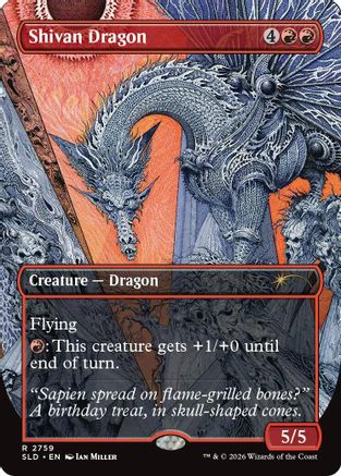 Shivan Dragon (2759)  [Foil]  (SLD-2759) - [Secret Lair Drop Series]
