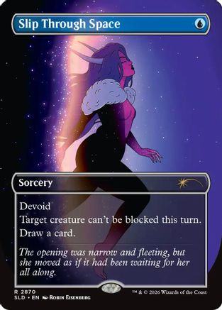 Slip Through Space  [Foil]  (SLD-2870) - [Secret Lair Drop Series]