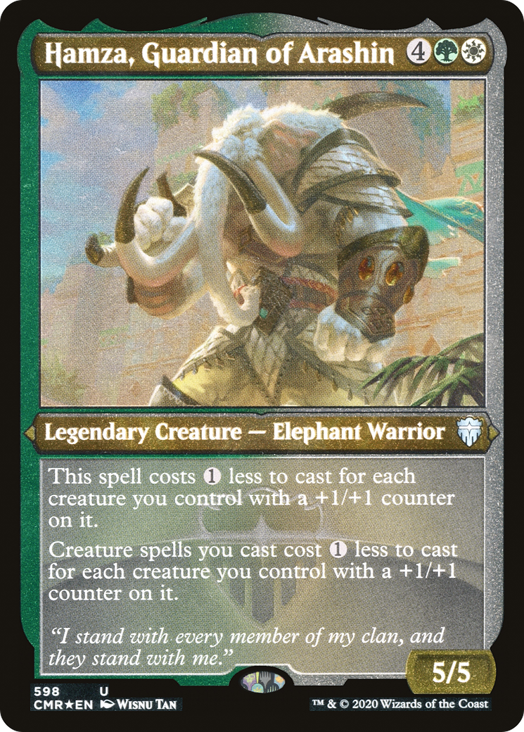 Hamza, Guardian of Arashin (CMR-598) - [Commander Legends] Foil - Trinity Hobby