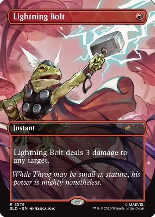 Lightning Bolt (2579)  [Foil]  (SLD-2579) - [Secret Lair Drop Series]
