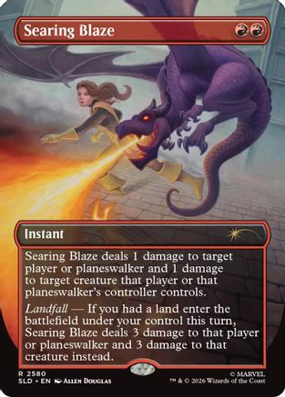 Searing Blaze  [Foil]  (SLD-2580) - [Secret Lair Drop Series]