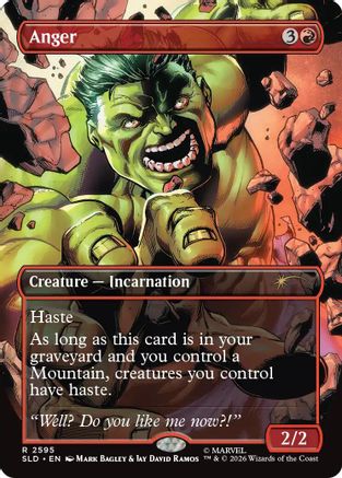 Anger (2595)  [Foil]  (SLD-2595) - [Secret Lair Drop Series]