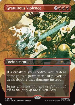 Gratuitous Violence  [Foil]  (SLD-2596) - [Secret Lair Drop Series]