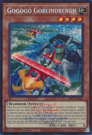 Gogogo Goblindbergh (Emblazoned Secret Rare) [26LP-EN020] - Limited Pack World Championship 2026 1st Edition - Secret Rare