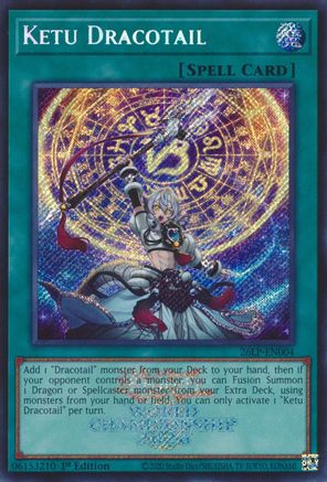 Ketu Dracotail (Emblazoned Secret Rare) [26LP-EN004] - Limited Pack World Championship 2026 1st Edition - Secret Rare