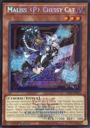 Maliss P Chessy Cat (Emblazoned Secret Rare) [26LP-EN018] - Limited Pack World Championship 2026 1st Edition - Secret Rare