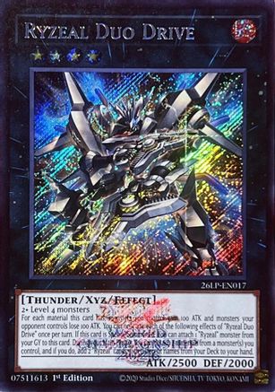 Ryzeal Duo Drive (Emblazoned Secret Rare) [26LP-EN017] - Limited Pack World Championship 2026 1st Edition - Secret Rare