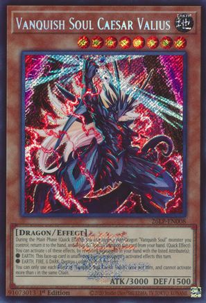 Vanquish Soul Caesar Valius (Emblazoned Secret Rare) [26LP-EN008] - Limited Pack World Championship 2026 1st Edition - Secret Rare