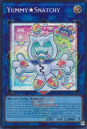 YummySnatchy (Emblazoned Secret Rare) [26LP-EN005] - Limited Pack World Championship 2026 1st Edition - Secret Rare