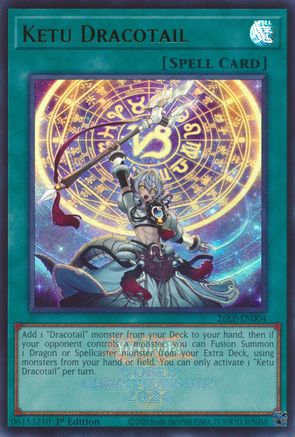 Ketu Dracotail (Emblazoned) [26LP-EN004] - Limited Pack World Championship 2026 1st Edition - Ultra Rare