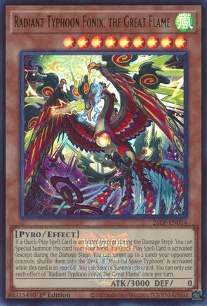 Radiant Typhoon Fonix, the Great Flame (Emblazoned) [26LP-EN014] - Limited Pack World Championship 2026 1st Edition - Ultra Rare