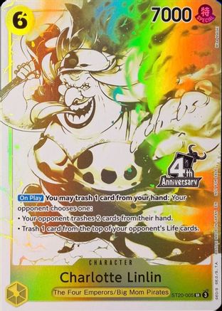 Charlotte Linlin (4th Anniversary Treasure Campaign Pack) (ST20-005) - [One Piece Promotion Cards] Foil