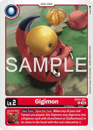 Gigimon (EX13-001) - [Chivalrous XIII]
