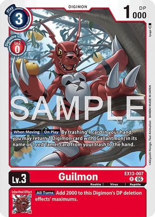 Guilmon (EX13-007) - [Chivalrous XIII] Foil