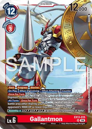 Gallantmon (EX13-015) - [Chivalrous XIII] Foil