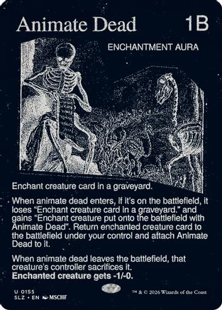 Animate Dead (0155)  (SLZ-155) - [Secret Lair x MSCHF: The Zeta Set]