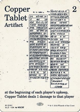 Copper Tablet (0101)  (SLZ-101) - [Secret Lair x MSCHF: The Zeta Set]