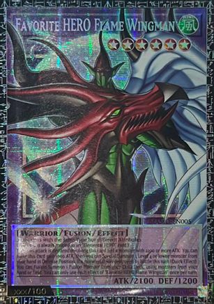 Favorite HERO Flame Wingman (GMR) [MAMO-EN005] - Magnificent Monsters 1st Edition - Grand Master Rare