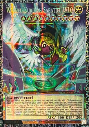 Winged Kuriboh Sabatiel LV10 (GMR) [MAMO-EN006] - Magnificent Monsters 1st Edition - Grand Master Rare