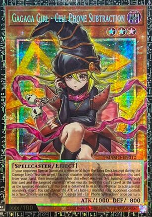 Gagaga Girl - Cell Phone Subtraction (GMR) [MAMO-EN012] - Magnificent Monsters 1st Edition - Grand Master Rare
