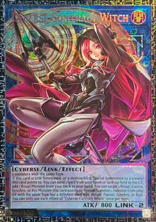 Cyberse Contract Witch (GMR) [MAMO-EN018] - Magnificent Monsters 1st Edition - Grand Master Rare