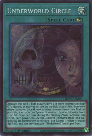 Underworld Circle (Secret Rare) [MAMO-EN021] - Magnificent Monsters 1st Edition - Secret Rare