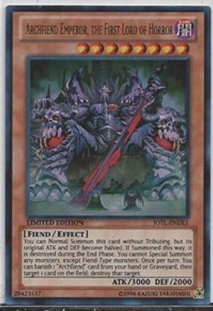 Archfiend Emperor, the First Lord of Horror [JOTL-ENDE1] Ultra Rare
