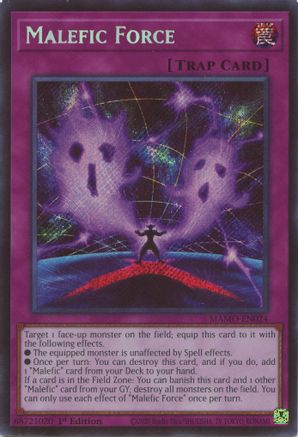 Malefic Force (Secret Rare) [MAMO-EN024] - Magnificent Monsters 1st Edition - Secret Rare