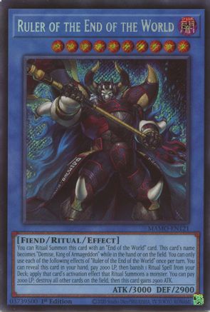 Ruler of the End of the World [MAMO-EN121] - Magnificent Monsters 1st Edition - Secret Rare
