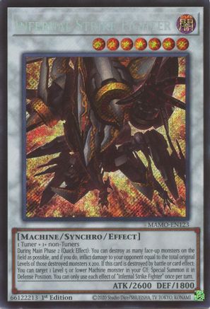 Infernal Strike Fighter [MAMO-EN123] - Magnificent Monsters 1st Edition - Secret Rare