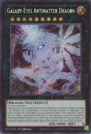 Galaxy-Eyes Antimatter Dragon [MAMO-EN124] - Magnificent Monsters 1st Edition - Secret Rare