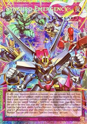 Synchro Emergency (Starlight Rare) (Extended Art) [MAMO-EN009] - Magnificent Monsters 1st Edition - Starlight Rare