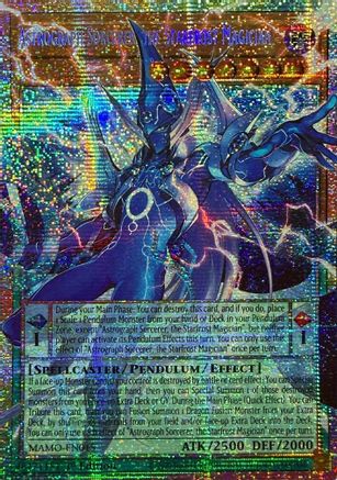 Astrograph Sorcerer, the Starfrost Magician (Starlight Rare) (Extended Art) [MAMO-EN015] - Magnificent Monsters 1st Edition - Starlight Rare