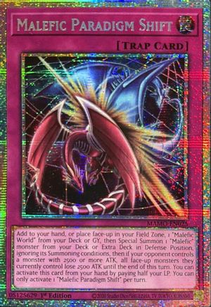 Malefic Paradigm Shift (Starlight Rare) [MAMO-EN025] - Magnificent Monsters 1st Edition - Starlight Rare