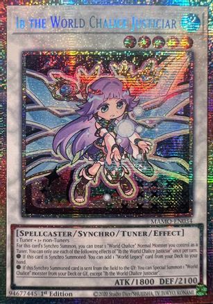 Ib the World Chalice Justiciar (Starlight Rare) [MAMO-EN034] - Magnificent Monsters 1st Edition - Starlight Rare