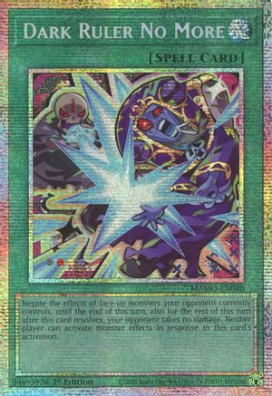Dark Ruler No More (Starlight Rare) [MAMO-EN040] - Magnificent Monsters 1st Edition - Starlight Rare