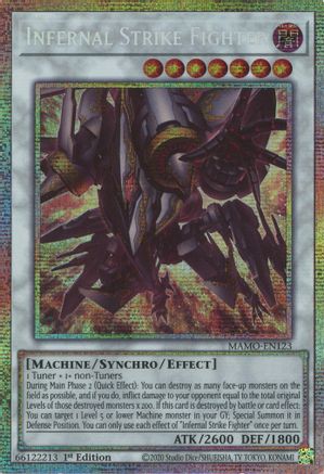 Infernal Strike Fighter (Starlight Rare) [MAMO-EN123] - Magnificent Monsters 1st Edition - Starlight Rare