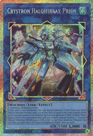 Crystron Halqifibrax Prism (Starlight Rare) [MAMO-EN126] - Magnificent Monsters 1st Edition - Starlight Rare