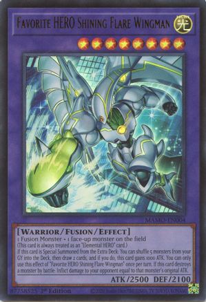 Favorite HERO Shining Flare Wingman [MAMO-EN004] - Magnificent Monsters 1st Edition - Ultra Rare
