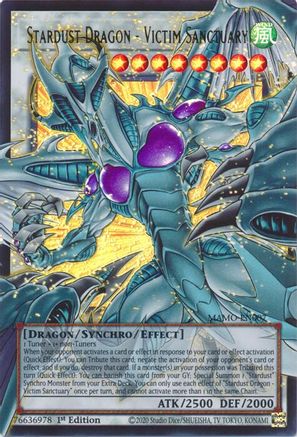 Stardust Dragon - Victim Sanctuary (Extended Art) [MAMO-EN007] - Magnificent Monsters 1st Edition - Ultra Rare