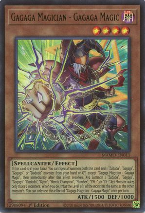 Gagaga Magician - Gagaga Magic [MAMO-EN011] - Magnificent Monsters 1st Edition - Ultra Rare
