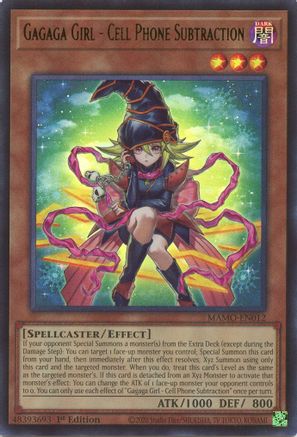 Gagaga Girl - Cell Phone Subtraction [MAMO-EN012] - Magnificent Monsters 1st Edition - Ultra Rare