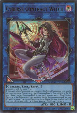 Cyberse Contract Witch [MAMO-EN018] - Magnificent Monsters 1st Edition - Ultra Rare