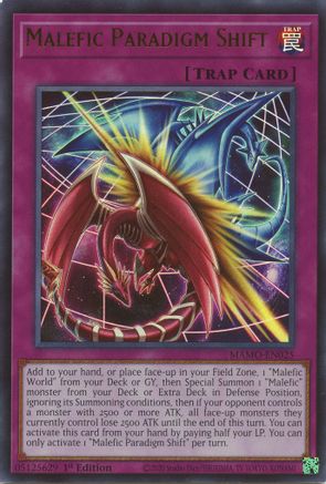 Malefic Paradigm Shift [MAMO-EN025] - Magnificent Monsters 1st Edition - Ultra Rare
