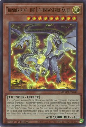 Thunder King, the Lightningstrike Kaiju [MAMO-EN046] - Magnificent Monsters 1st Edition - Ultra Rare