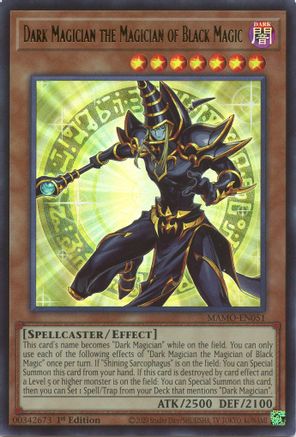 Dark Magician the Magician of Black Magic [MAMO-EN051] - Magnificent Monsters 1st Edition - Ultra Rare