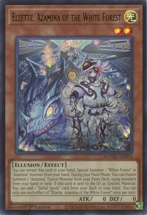Elzette, Azamina of the White Forest [MAMO-EN054] - Magnificent Monsters 1st Edition - Ultra Rare