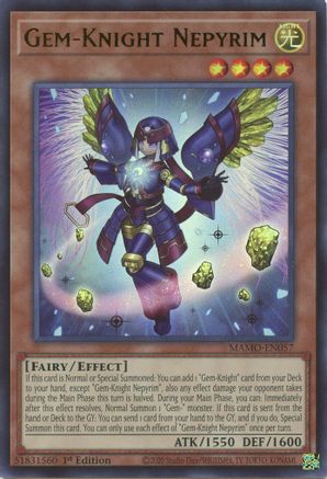 Gem-Knight Nepyrim [MAMO-EN057] - Magnificent Monsters 1st Edition - Ultra Rare