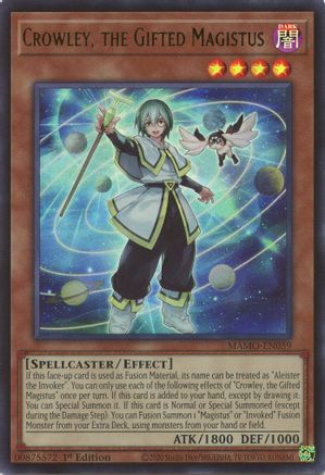 Crowley, the Gifted Magistus [MAMO-EN059] - Magnificent Monsters 1st Edition - Ultra Rare